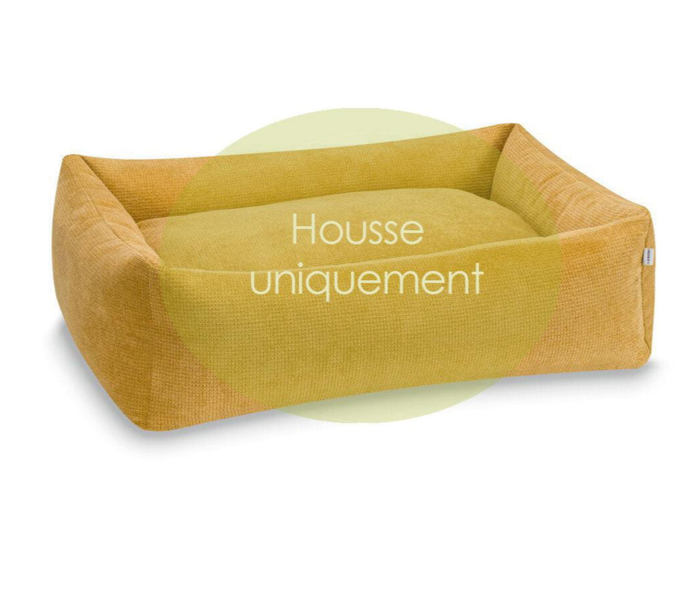 housse tudor jaune pour panier pour chien