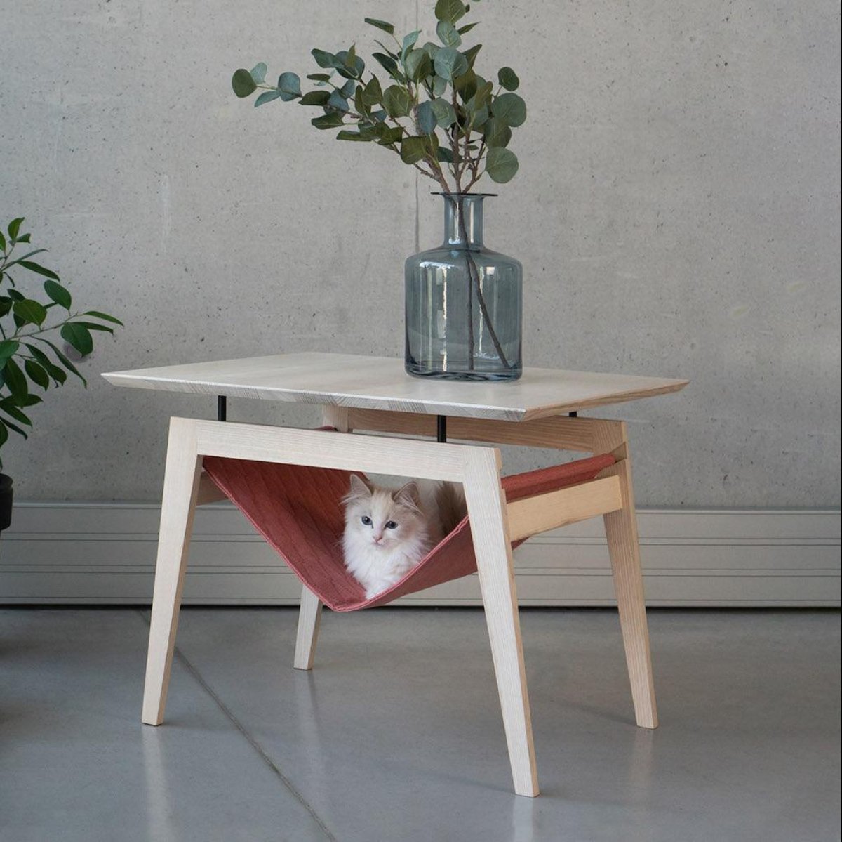 panier pour chat en bois - kasibe