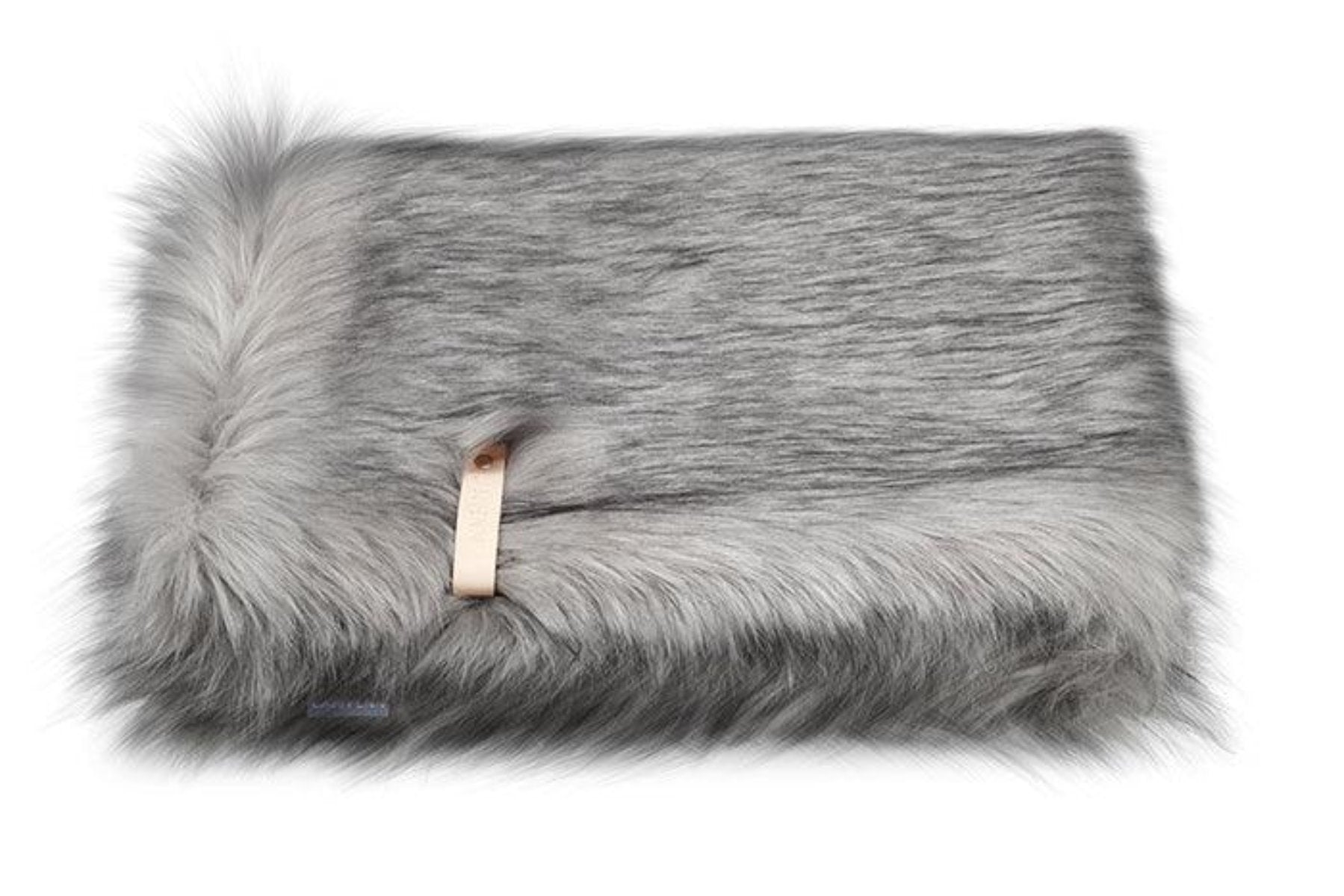 Plaid en fausse fourrure pour chien & chat au design élégant Fora kasibe labbvenn gris