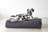 Couverture plaid tout doux pour chien en fourrure anthracite Felpa - kasibe