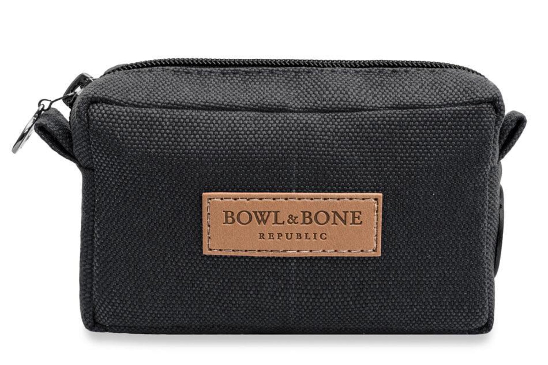 kasibe sac de promenade de friandises pour chien et sac à déjections bowl and bone noir