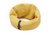 Tour de cou en coton Inko, vêtement mode pour chien jaune - kasibe
